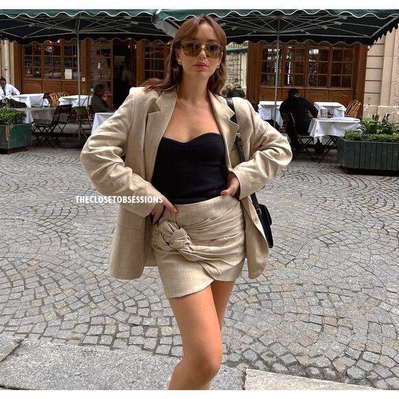 ZARA BLOGGER FAVE!!! Rustic Mini Skirt NWT - Picture 10 of 16